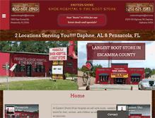 Tablet Screenshot of easternshoreshoehospital.com